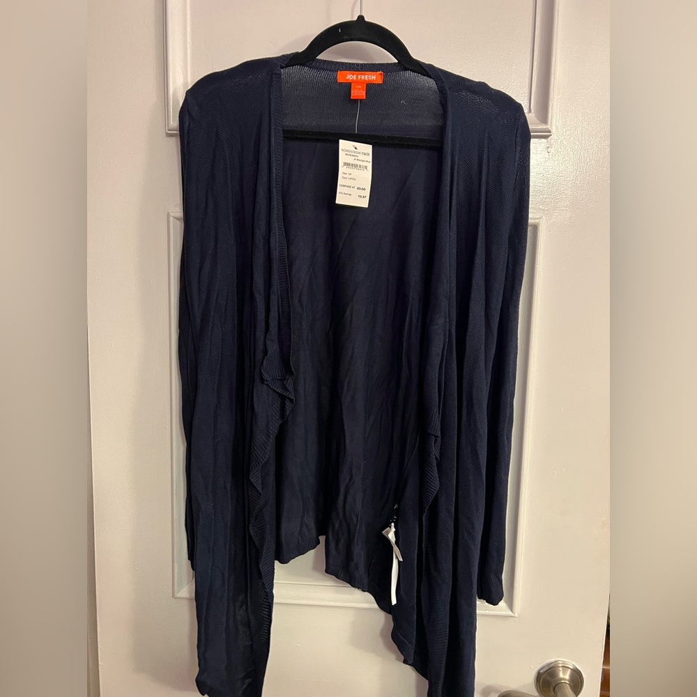 Joe Fresh Navy Cardigan Size L